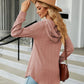 Long Sleeve Hooded Blouse