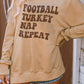 Letter Graphic Drop Shoulder Long Sleeve Slit Sweatshirt