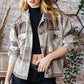 Reborn J Plaid Button Up Long Sleeve Shacket