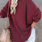 Buttoned Drop Shoulder Top