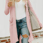 V-Neck Long Sleeve Cardigan with Pocket