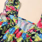Women Floral Ruffled Dress
