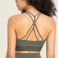 Feel Like Skin Racerback Halter Neck Sports Bra