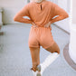 Long Sleeve Round Neck Romper
