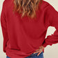 Santa Graphic Round Neck Long Sleeve Sweatshirt