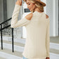 Dropped Shoulder Long Sleeve Blouse