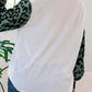 Leopard Color Block Exposed Seam Blouse
