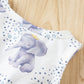 Baby Girl Elephant Print Bodysuit