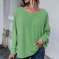 Full Size Round Neck Dropped Shoulder Tied T-Shirt