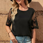Half Sleeve Round Neck Blouse