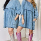 HEYSON Full Size Oversized Denim Babydoll Dress
