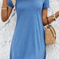 Short Sleeve V-Neck Mini Dress