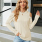 Dropped Shoulder Long Sleeve Blouse