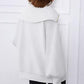 Half-Zip Lantern Sleeve Top
