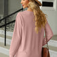 V-Neck Long Sleeve Blouse