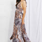 Sweet Generis Full Size Piecing It Together Printed Sleeveless Dress