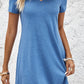 Short Sleeve V-Neck Mini Dress