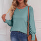 Round Neck Puff Sleeve T-Shirt