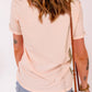 SUMMER Cuffed Round Neck Tee