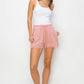 HYFVE Drawstring Cotton Gauze Frayed Shorts