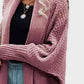 Open Front Long Sleeve Cardigan