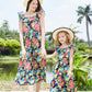 Girls Floral Ruffled Dress