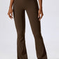 Wide Waistband Slim Fit Wide Leg Sports Leggings