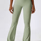 Wide Waistband Slim Fit Wide Leg Sports Leggings