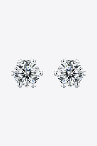Good Days Ahead Moissanite Stud Earrings