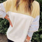 Drop Shoulder Color Block Sweatshirt