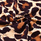 Leopard Color Block Scoop Neck Tunic Tank