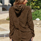 Button Up Long Sleeve Hooded Jacket