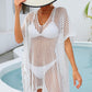 Fringe Trim Openwork Cover Up