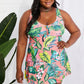 Marina West Swim Full Size Sail With Me V-Neck Swim Dress in Coral