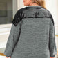 Plus Size Sequin Drop Shoulder Top
