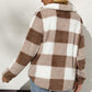 Plaid Half Zip Long Sleeve Sweatshirt