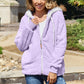 Zip Up Drawstring Hooded Jacket