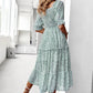 Ditsy Floral Off-Shoulder Smocked Midi Dress