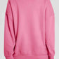 Half Sanp Drop Shoulder Long Sleeve Sweatshirt