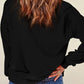 Sequin Round Neck Dropped Shoulder Sweatshirt