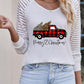 Graphic Striped Long Sleeve T-Shirt