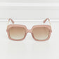 Square Metal-Plastic Hybrid Temple Sunglasses