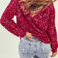 Graphic Round Neck Long Sleeve Sweatshirt