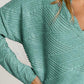 Texture Notched Drop Shoulder Top