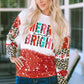 MERRY AND BRIGHT Graphic Round Neck Sweatshirt
