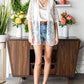 Open Front Half Sleeve Lace Cardigan