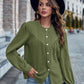 Round Neck Puff Sleeve Shirt