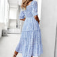 Ditsy Floral Off-Shoulder Smocked Midi Dress