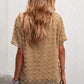 Swiss Dot Round Neck Blouse