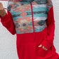 Geometric Drawstring Long-Sleeve Sweatshirt